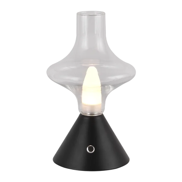 RomanticGlow - Glaskeramisk Bordslampa med Dimbara LED - Stilig Nattlampa