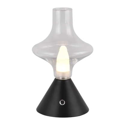 RomanticGlow - Glaskeramisk Bordslampa med Dimbara LED - Stilig Nattlampa
