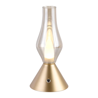 RomanticGlow - Glaskeramisk Bordslampa med Dimbara LED - Stilig Nattlampa