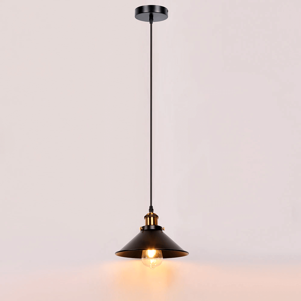 Kegel Pendellampa i mässing - Vintage Modern Hängande lampa, Ideal för kök, matsal & kontor
