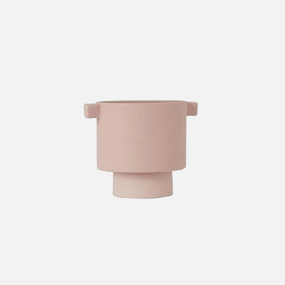 Keramikkruka i skandinavisk Drum-Tom-design – Jordtoner, Liten till Stor