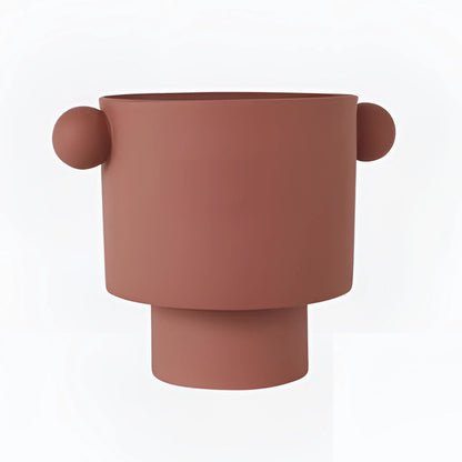 Keramikkruka i skandinavisk Drum-Tom-design – Jordtoner, Liten till Stor