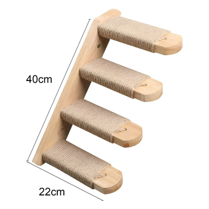 PurrMount Board - Väggmonterad kattklättrande bräda med klösträd