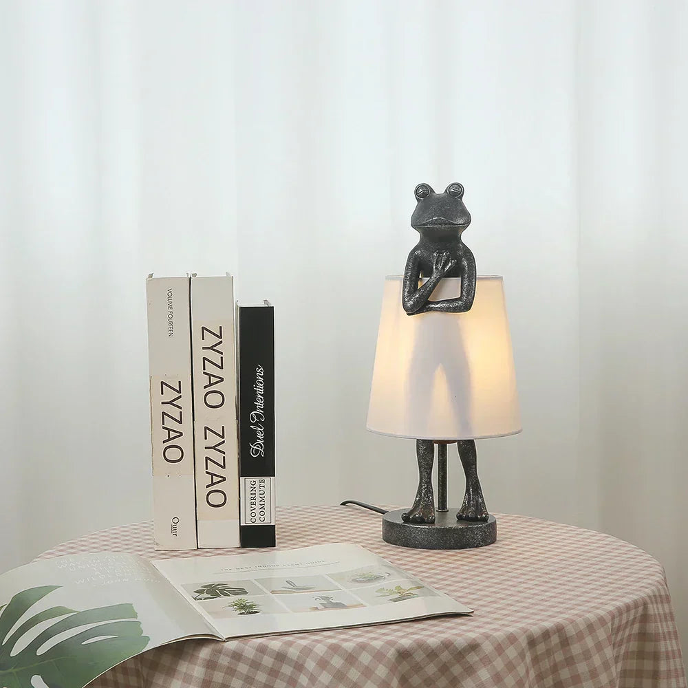 JungleGlow - Kikker LED Bordsater i Modern Design för Vardagsrum &amp; Barnrum