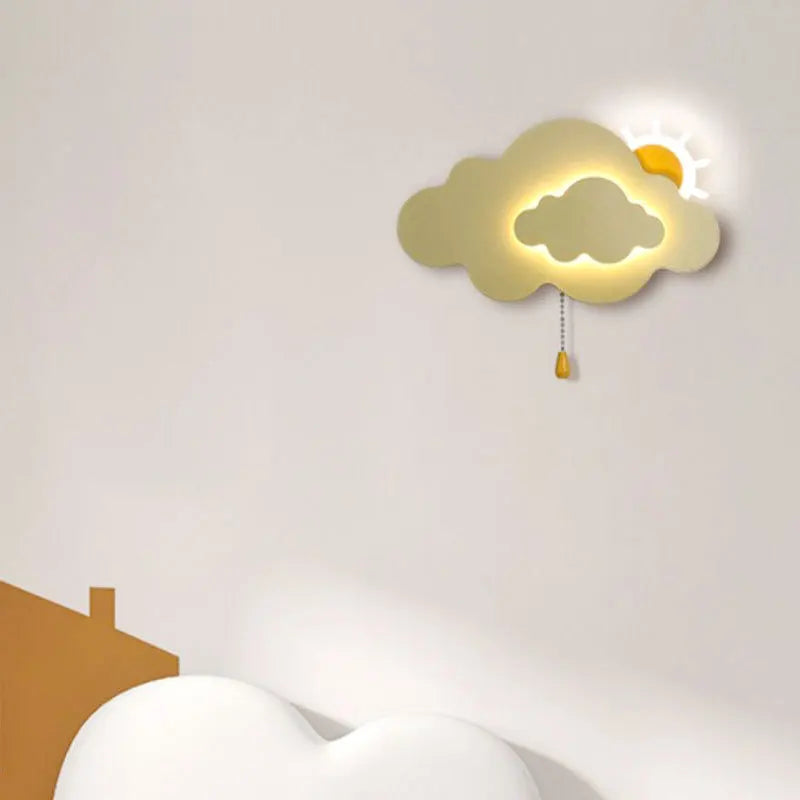 SkyGlow - LED Moln Vägglampa med Dragkedja, Dimbar