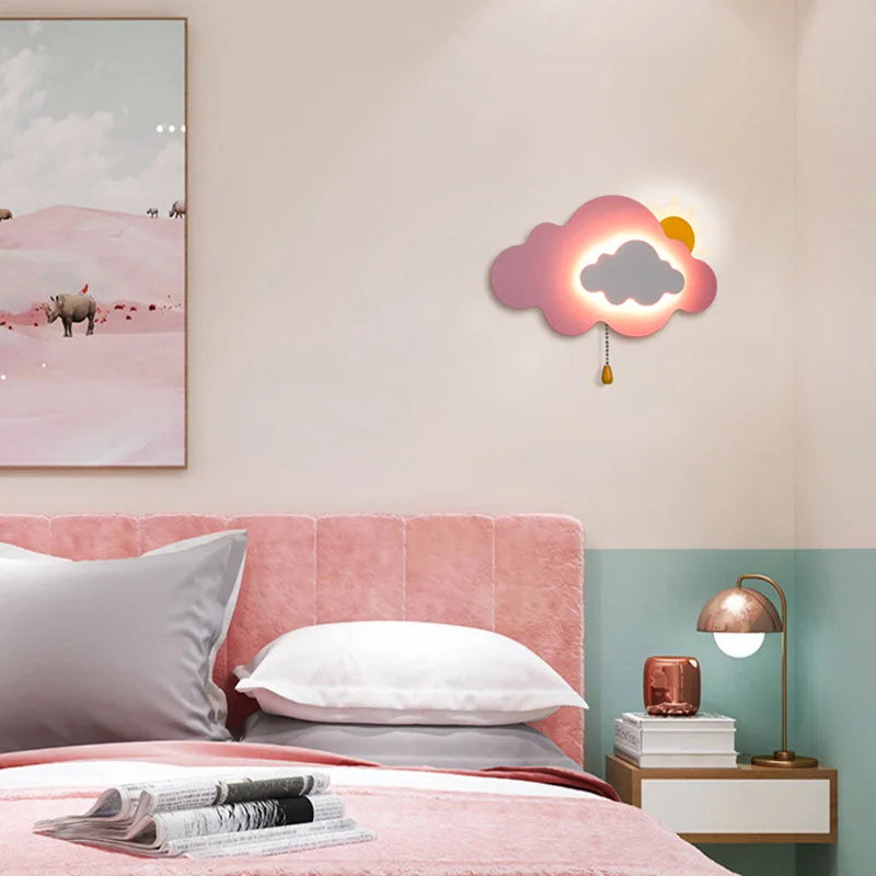 SkyGlow - LED Moln Vägglampa med Dragkedja, Dimbar