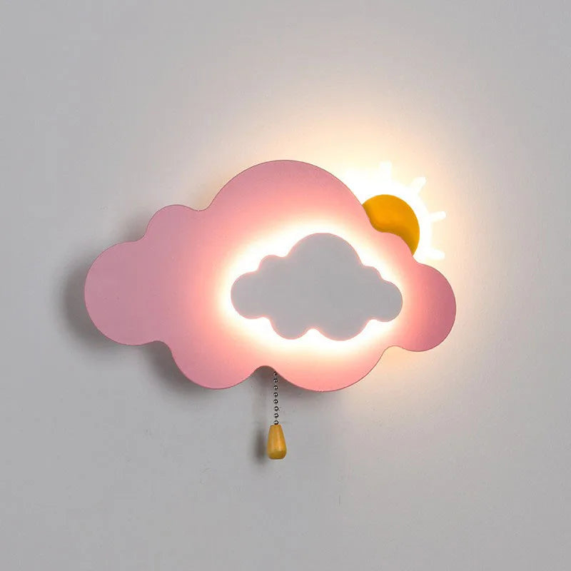 SkyGlow - LED Moln Vägglampa med Dragkedja, Dimbar