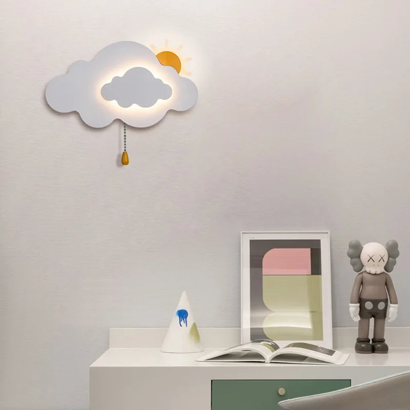 SkyGlow - LED Moln Vägglampa med Dragkedja, Dimbar