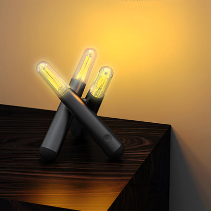 Kinetisk Rotation LED Trådlampa – Återuppladdningsbar, Touch-dimfunktion, Bärbar design för sovrum