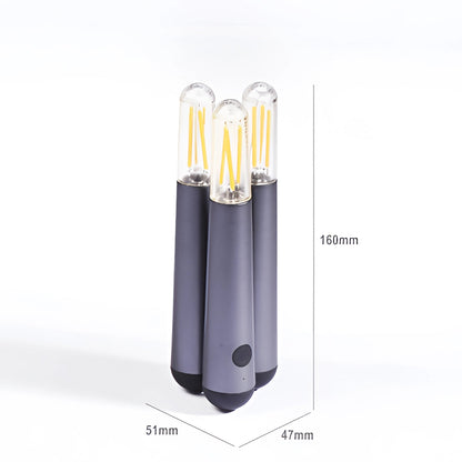 Kinetisk Rotation LED Trådlampa – Återuppladdningsbar, Touch-dimfunktion, Bärbar design för sovrum