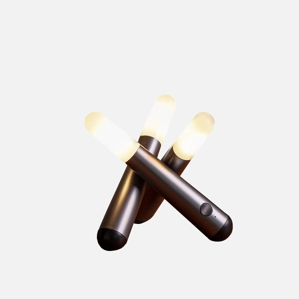 Kinetisk Rotation LED Trådlampa – Återuppladdningsbar, Touch-dimfunktion, Bärbar design för sovrum