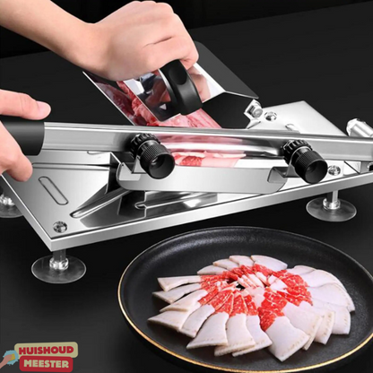 KitchenSlicer – Professionell skärmaskin för hemmet | Justerbart blad, hållbart rostfritt stål