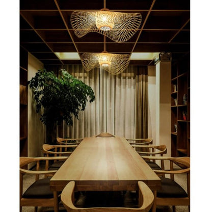 Japanesisk design Rattan pendellampa för lugna interiörer