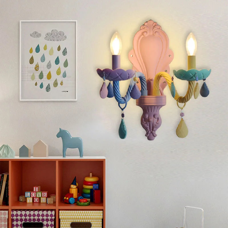 ColorGlow – Färgglad Vintage Vägglampa LED för Barnrum &amp; Vardagsrum
