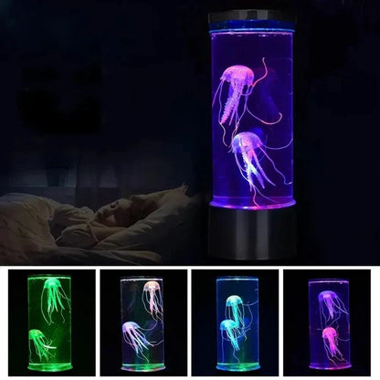 AquaGlow - LED Manet Nattlampa – Sfe belysning för Vardagsrum och Sovrum
