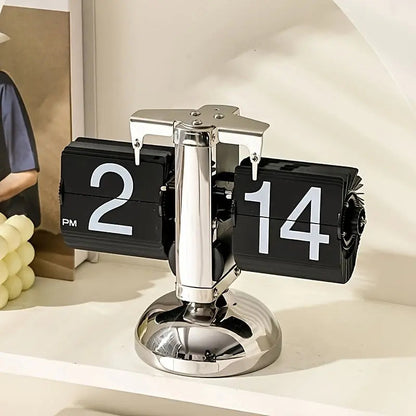 Elegance Flip Clock Retro Charm för Stylish Decor