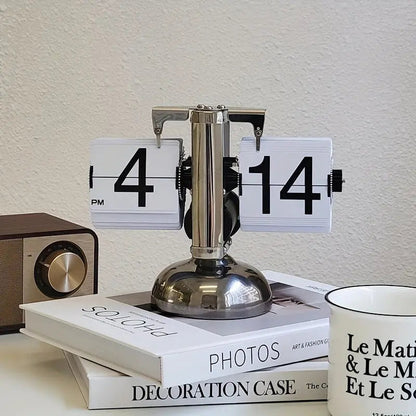 Elegance Flip Clock Retro Charm för Stylish Decor