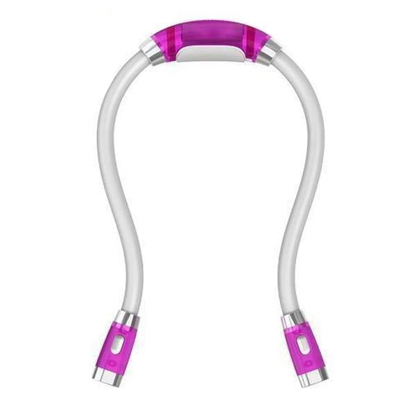 Flexibel handsfree stick- och virkningslampa – LED-halslampa för hantverk och läsning