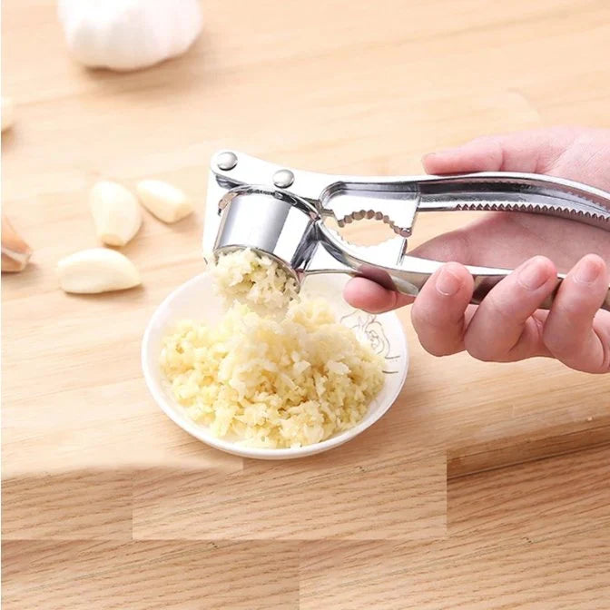 Robust vitlökspress i rostfritt stål