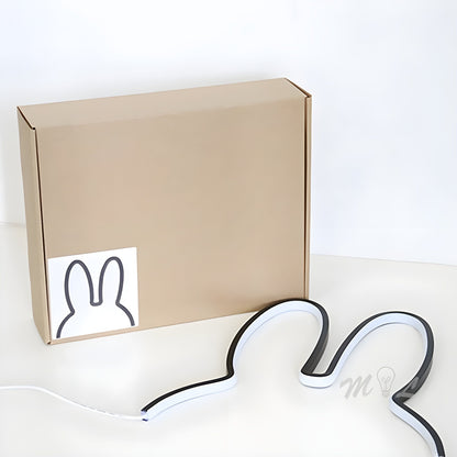 BunnyGlow Light - Återuppladdningsbar kanin barnrum sovrum LED-nattlampa