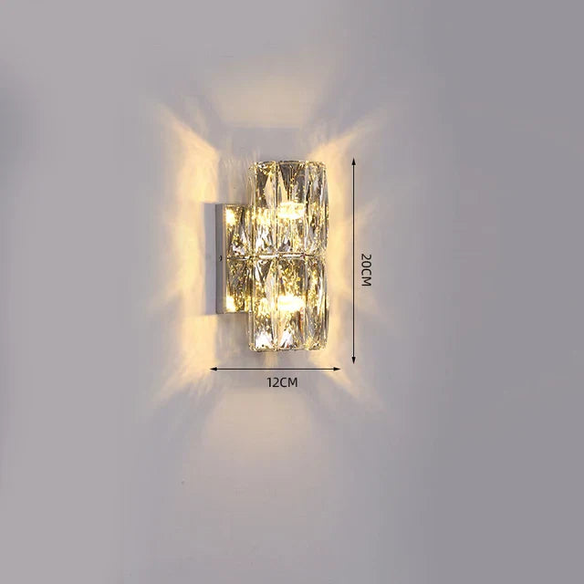 CrystalLuxe - Kunglig Sovrums Vägglampa