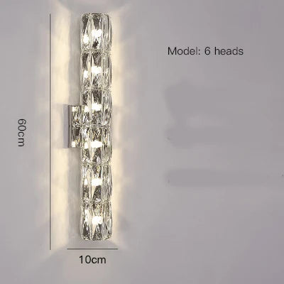 CrystalLuxe - Kunglig Sovrums Vägglampa