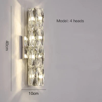 CrystalLuxe - Kunglig Sovrums Vägglampa