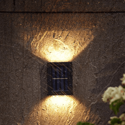 Trådlösa LED Solvägglampor Deluxe