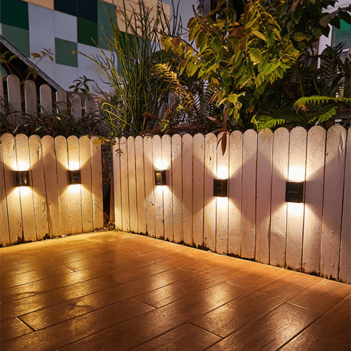 Trådlösa LED Solvägglampor Deluxe