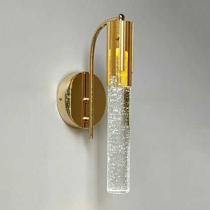 CrystalGlow - Modern kristallvägglampa med LED-belysning