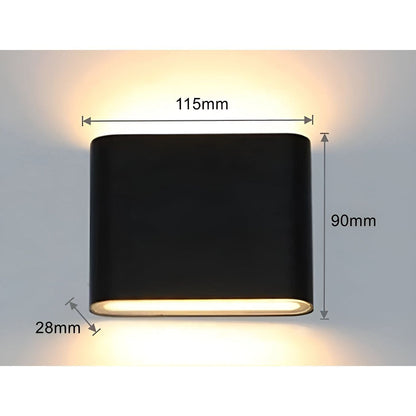 PowerShine Light - Minimalist Vattentät Utomhus LED Vägglampa