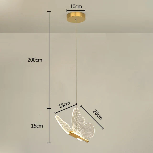 FlutterGlow - LED fjäril hänglampor