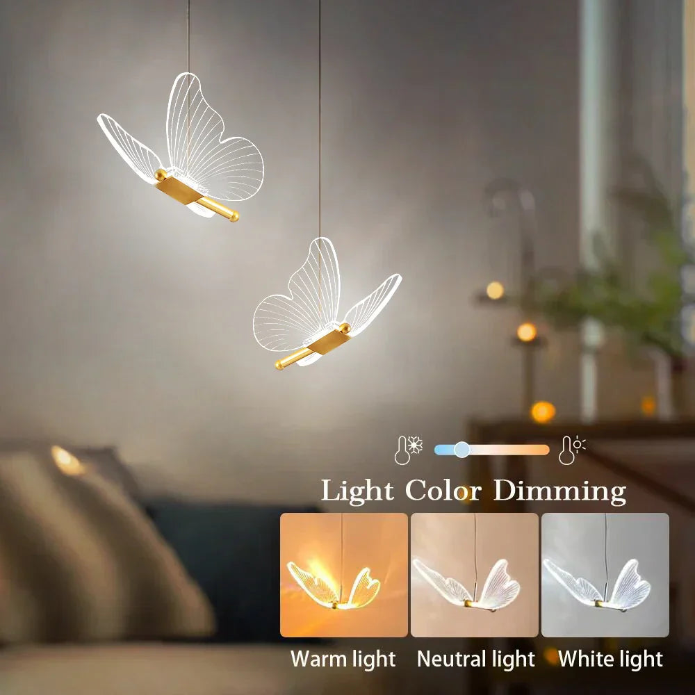 ButterflyGleam - LED Fjäril Hänglampor