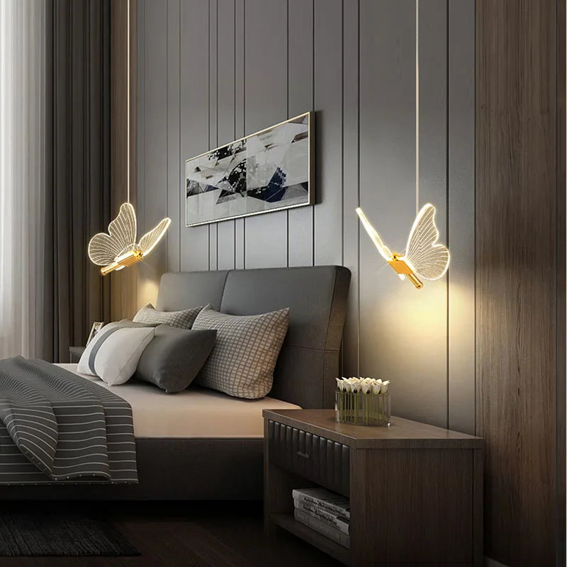 FlutterGlow - LED fjäril hänglampor