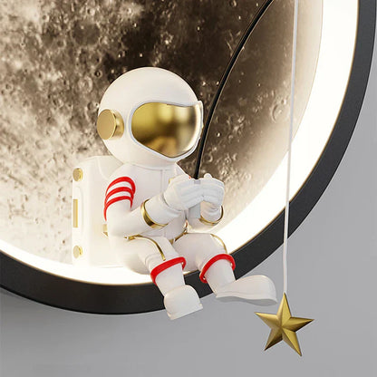 LunaGlow - Astronaut LED Vägglampa