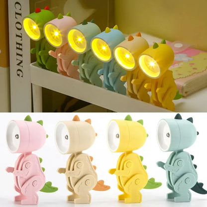 DinoGlow – Söt Dinosaurie LED Bordslampa för Barnrum | Dimbart &amp; Justerbar