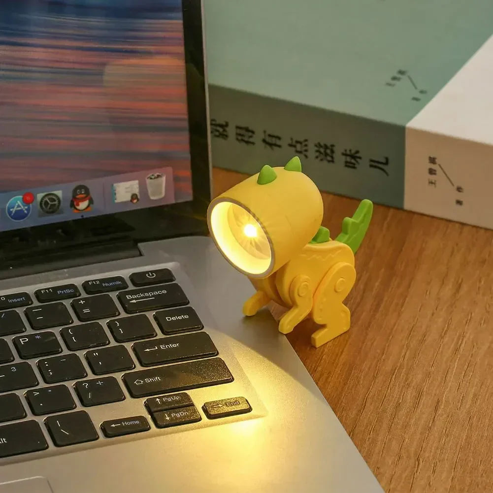 DinoGlow – Söt Dinosaurie LED Bordslampa för Barnrum | Dimbart &amp; Justerbar