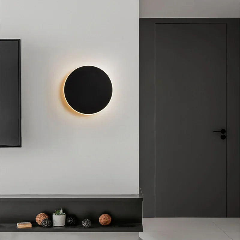 SleekGlow - Modern Rund LED Vägglampa