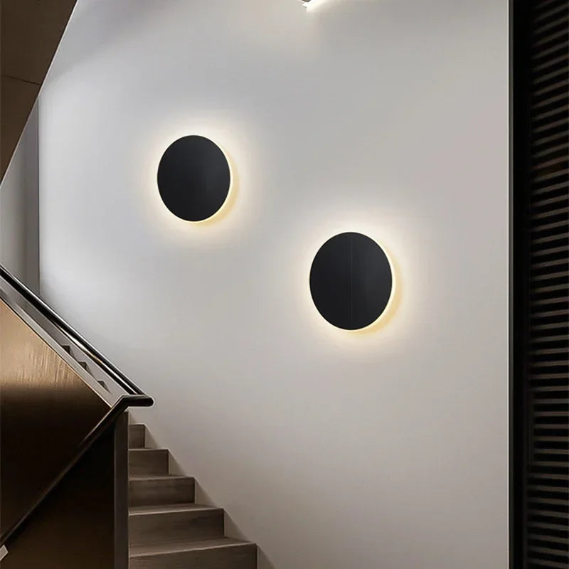 SleekGlow - Modern Rund LED Vägglampa