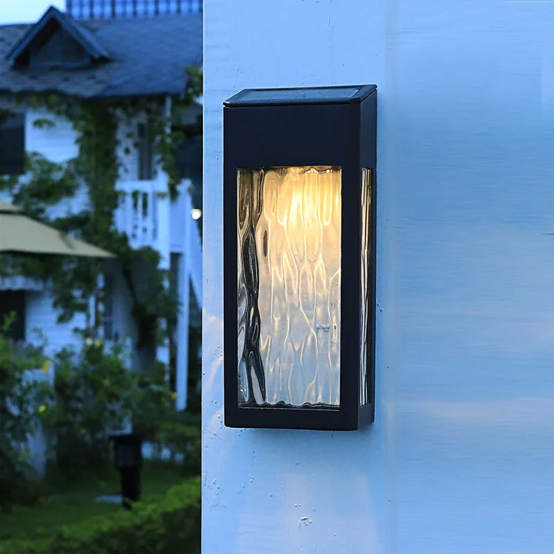 Carvallo Vägglampa | Solar LED Utomhusbelysning | Elegant & Energioberoende | 23 cm Höjd