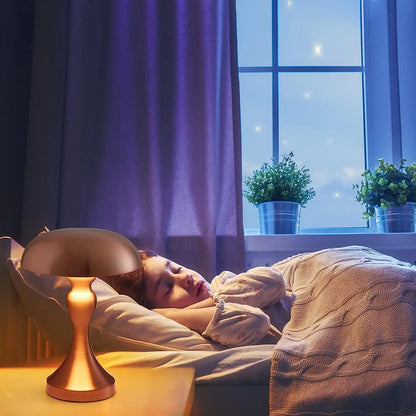 LumiGlow - Dimmbar LED Lampa med Nattlampa, Perfekt för Sovrummet