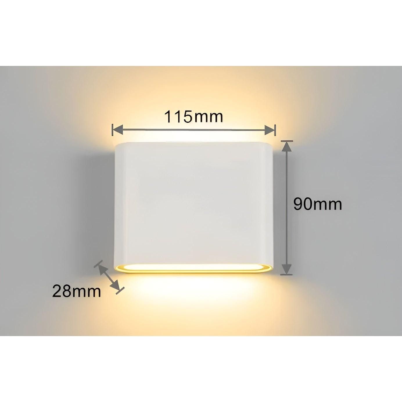 PowerShine Light - Minimalist Vattentät Utomhus LED Vägglampa