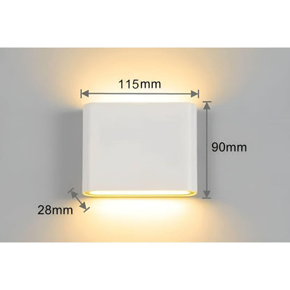 PowerShine Light - Minimalist Vattentät Utomhus LED Vägglampa