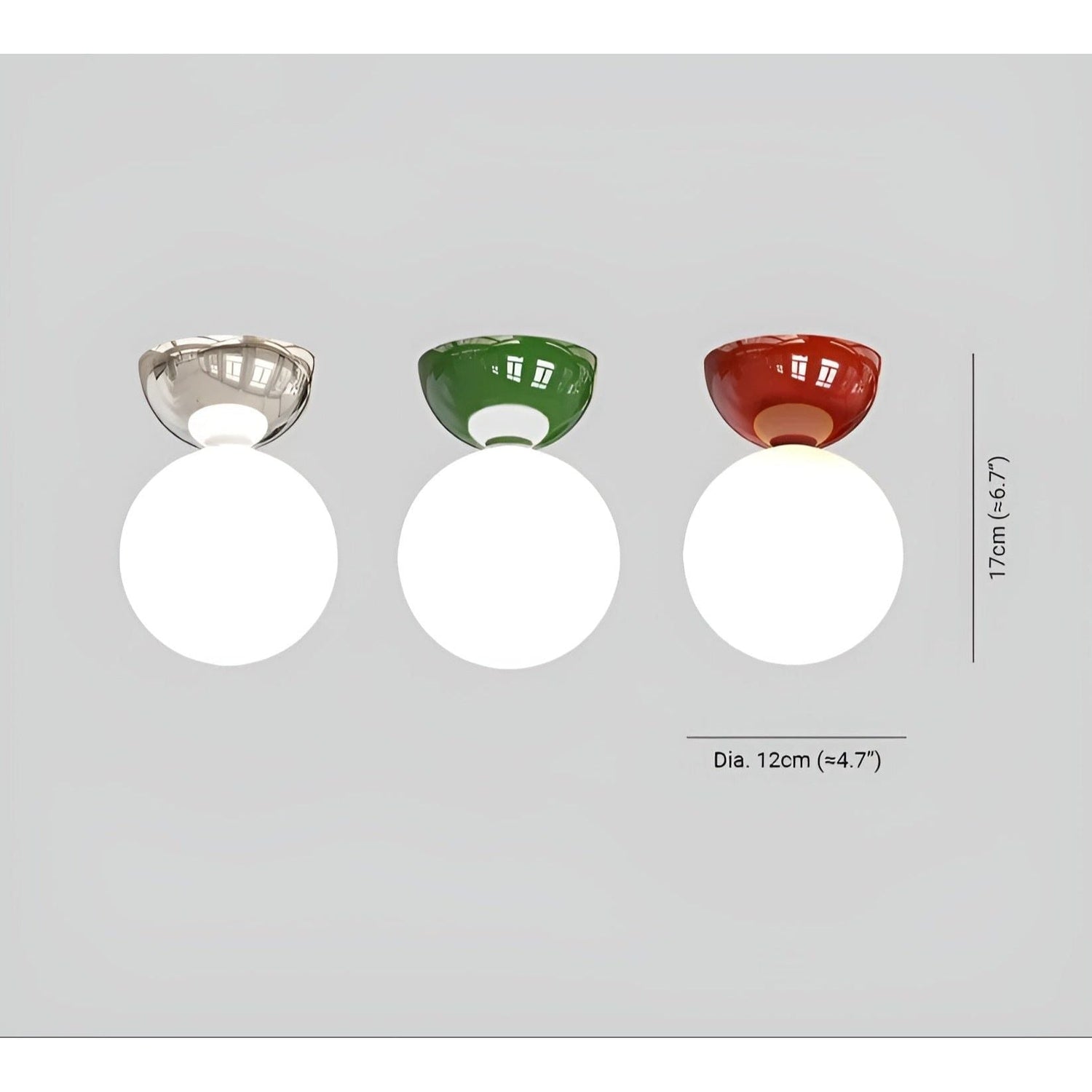 DomeAura Light - Modern taklampa med flush mount