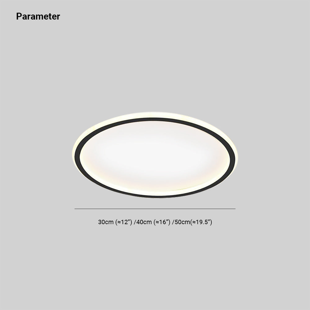 LunaNova - Modern Rund LED Taklampa Metall/Acryl