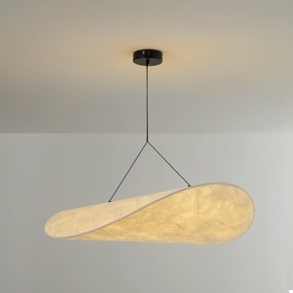 LunaLux Modern LED Taklampa i Metall och Konstsilke i Vitt för Sovrum