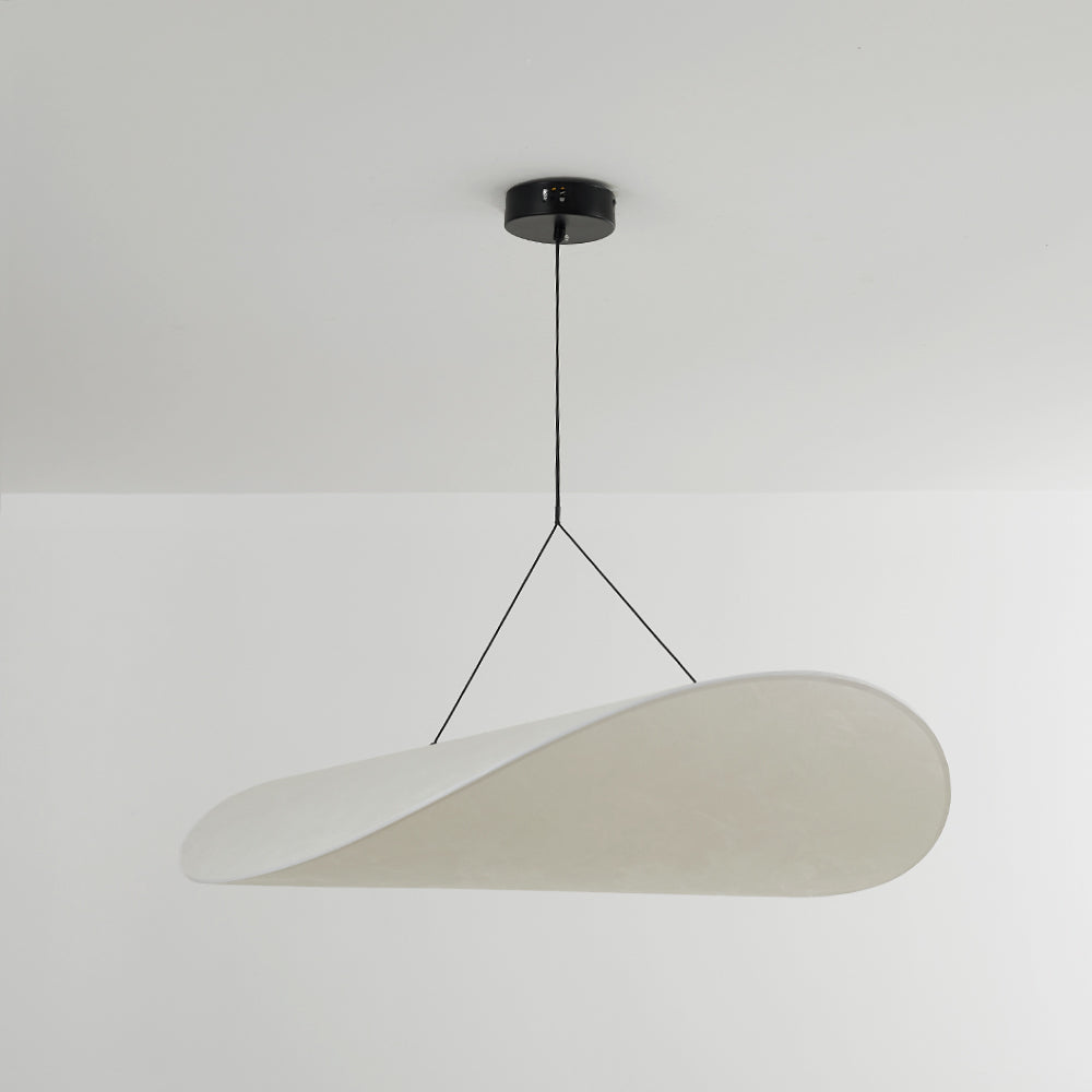 LunaLux Modern LED Taklampa i Metall och Konstsilke i Vitt för Sovrum