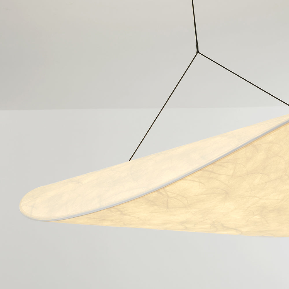 LunaLux Modern LED Taklampa i Metall och Konstsilke i Vitt för Sovrum