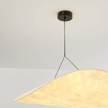LunaLux Modern LED Taklampa i Metall och Konstsilke i Vitt för Sovrum