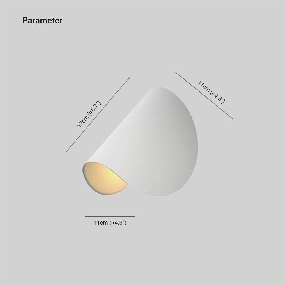 Eveline Modern Geometrisk LED Vägglampa - 4 Färger Inomhus/Ute Metall